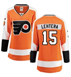 Women's Philadelphia Flyers #15 Jori Lehtera Fanatics Branded Orange Home Breakaway NHL Jersey