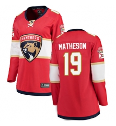 Women's Florida Panthers #19 Michael Matheson Fanatics Branded Red Home Breakaway NHL Jersey
