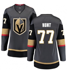Women's Vegas Golden Knights #77 Brad Hunt Authentic Black Home Fanatics Branded Breakaway NHL Jersey
