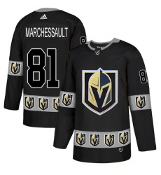 Men's Adidas Vegas Golden Knights #81 Jonathan Marchessault Authentic Black Team Logo Fashion NHL Jersey