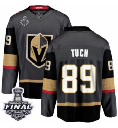 Youth Vegas Golden Knights #89 Alex Tuch Authentic Black Home Fanatics Branded Breakaway 2018 Stanley Cup Final NHL Jersey