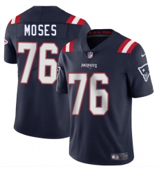 Men's New England Patriots #76 Morgan Moses Navy 2025 Vapor Limited Football Stitched Jersey