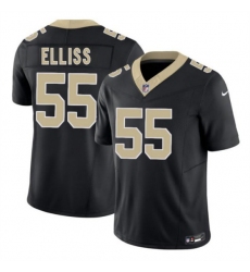 Men's New Orleans Saints #55 Kaden Elliss Black 2026 F.U.S.E Vapor Limited Stitched Football Jersey