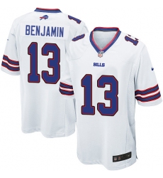 Men's Nike Buffalo Bills #13 Kelvin Benjamin Game White NFL Jersey