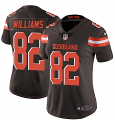 Women's Nike Cleveland Browns #82 Kasen Williams Brown Team Color Vapor Untouchable Limited Player NFL Jersey