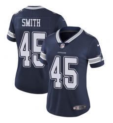 Women's Nike Dallas Cowboys #45 Rod Smith Navy Blue Team Color Vapor Untouchable Limited Player NFL Jersey