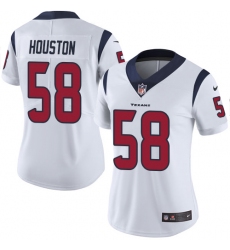 Women's Nike Houston Texans #58 Lamarr Houston White Vapor Untouchable Elite Player NFL Jersey