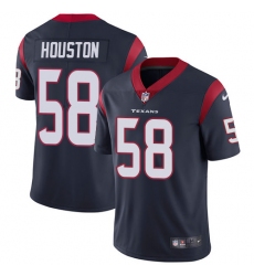 Youth Nike Houston Texans #58 Lamarr Houston Navy Blue Team Color Vapor Untouchable Limited Player NFL Jersey