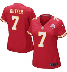 Women's Nike Kansas City Chiefs #7 Harrison Butker Game Red Team Color NFL Jersey