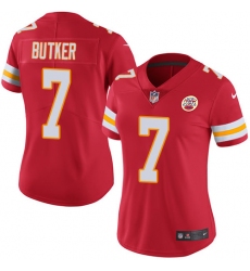 Women's Nike Kansas City Chiefs #7 Harrison Butker Red Team Color Vapor Untouchable Limited Player NFL Jersey