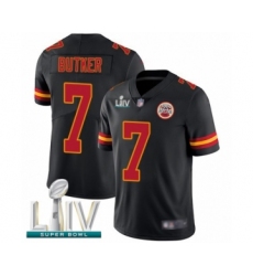 Youth Kansas City Chiefs #7 Harrison Butker Limited Black Rush Vapor Untouchable Super Bowl LIV Bound Football Jersey