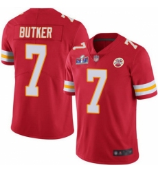Youth Kansas City Chiefs #7 Harrison Butker Red 2023 F U S E Vapor Untouchable Limited Stitched 2024 Super Bowl LVIII Jersey