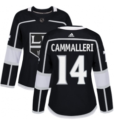 Women's Adidas Los Angeles Kings #14 Mike Cammalleri Authentic Black Home NHL Jersey