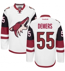 Women's Reebok Arizona Coyotes #55 Jason Demers Authentic White Away NHL Jersey