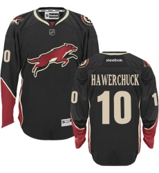 Men's Reebok Arizona Coyotes #10 Dale Hawerchuck Authentic Black Third NHL Jersey