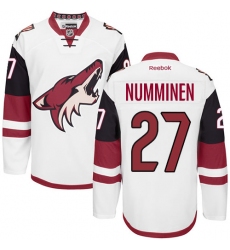 Youth Reebok Arizona Coyotes #27 Teppo Numminen Authentic White Away NHL Jersey