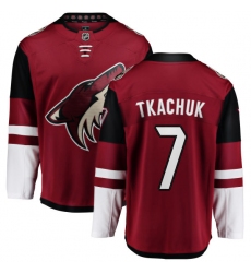 Youth Arizona Coyotes #7 Keith Tkachuk Fanatics Branded Burgundy Red Home Breakaway NHL Jersey