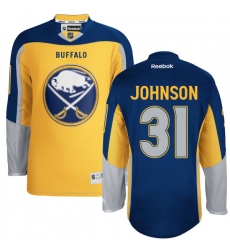 Women's Reebok Buffalo Sabres #31 Chad Johnson Authentic Gold Third NHL Jersey