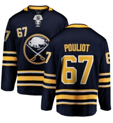 Youth Buffalo Sabres #67 Benoit Pouliot Fanatics Branded Navy Blue Home Breakaway NHL Jersey