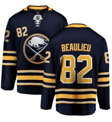 Youth Buffalo Sabres #82 Nathan Beaulieu Fanatics Branded Navy Blue Home Breakaway NHL Jersey