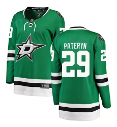 Women's Dallas Stars #29 Greg Pateryn Authentic Green Home Fanatics Branded Breakaway NHL Jersey