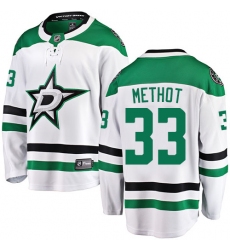 Men's Dallas Stars #33 Marc Methot Authentic White Away Fanatics Branded Breakaway NHL Jersey