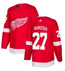 Youth Adidas Detroit Red Wings #27 Michael Rasmussen Premier Red Home NHL Jersey