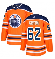 Men's Adidas Edmonton Oilers #62 Eric Gryba Premier Orange Home NHL Jersey