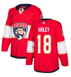 Youth Adidas Florida Panthers #18 Micheal Haley Premier Red Home NHL Jersey
