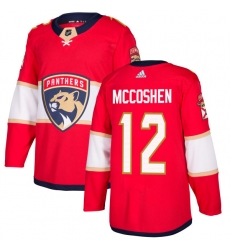 Men's Adidas Florida Panthers #12 Ian McCoshen Premier Red Home NHL Jersey