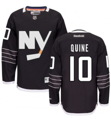 Men's Reebok New York Islanders #10 Alan Quine Premier Black Third NHL Jersey