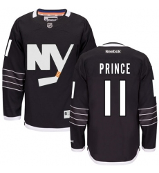 Women's Reebok New York Islanders #11 Shane Prince Authentic Black Third NHL Jersey