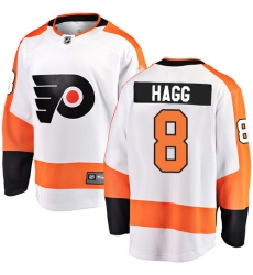 Youth Philadelphia Flyers #8 Robert Hagg Fanatics Branded White Away Breakaway NHL Jersey