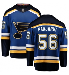 Men's St. Louis Blues #56 Magnus Paajarvi Fanatics Branded Royal Blue Home Breakaway NHL Jersey