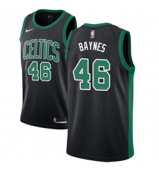 Men's Adidas Boston Celtics #46 Aron Baynes Authentic Black NBA Jersey - Statement Edition