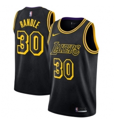 Women's Nike Los Angeles Lakers #30 Julius Randle Swingman Black NBA Jersey - City Edition