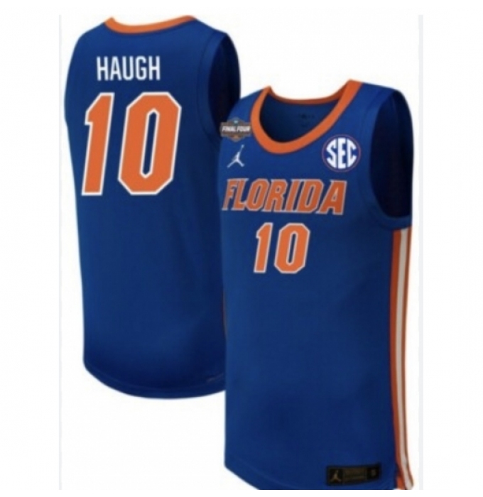 Men's Florida Gators #10 Thomas Haugh Royal Limited College Basketball Jersey