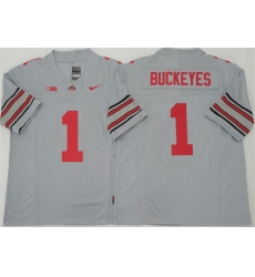 Men's Ohio State Buckeyes #1 Buckeyes Gray 2025 F.U.S.E. Limited Stitched Jersey