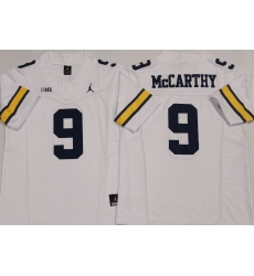 Men's Michigan Wolverines #9 J.J. McCarthy White 2024 F.U.S.E. Stitched Jersey