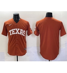 Men's Texas Longhorns Blank Orange SEC Patch Stitched Jersey