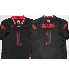 Men's Georgia Bulldogs #1 Zachariah Branch White 2026 F.U.S.E. Stitched Jersey