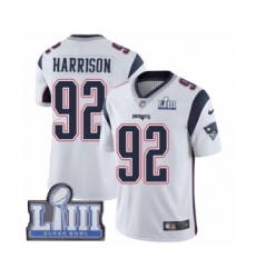 Men's Nike New England Patriots #92 James Harrison Navy Blue Team Color Vapor Untouchable Elite Player Super Bowl LIII Bound NFL Jersey