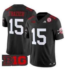 Men's Nebraska Cornhuskers #15 Tommie Frazier Black 2024 F.U.S.E. With Patch Vapor Limited Stitched Football Jersey