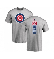 Baseball Chicago Cubs #29 Brad Brach Ash Backer T-Shirt