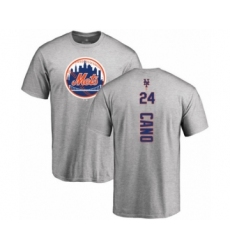 Baseball New York Mets #24 Robinson Cano Black Name & Number T-Shirt