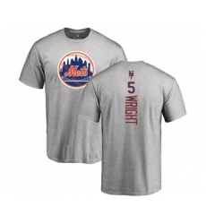 MLB Nike New York Mets #5 David Wright Ash Backer T-Shirt