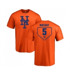 MLB Nike New York Mets #5 David Wright Orange RBI T-Shirt