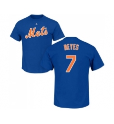 MLB Nike New York Mets #7 Jose Reyes Royal Blue Name & Number T-Shirt