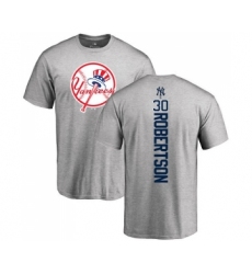 MLB Nike New York Yankees #30 David Robertson Ash Backer T-Shirt