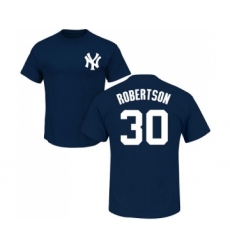 MLB Nike New York Yankees #30 David Robertson Navy Blue Name & Number T-Shirt